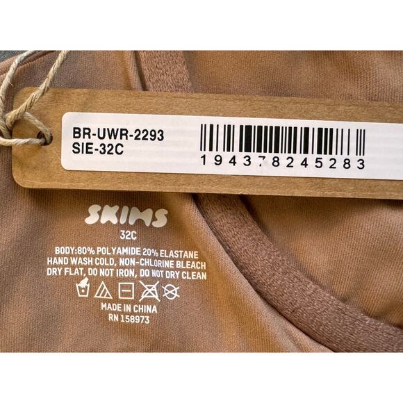 NEW SKIMS Sienna Fits Everybody Unlined Demi Bra Size 32C - Picture 6 of 7